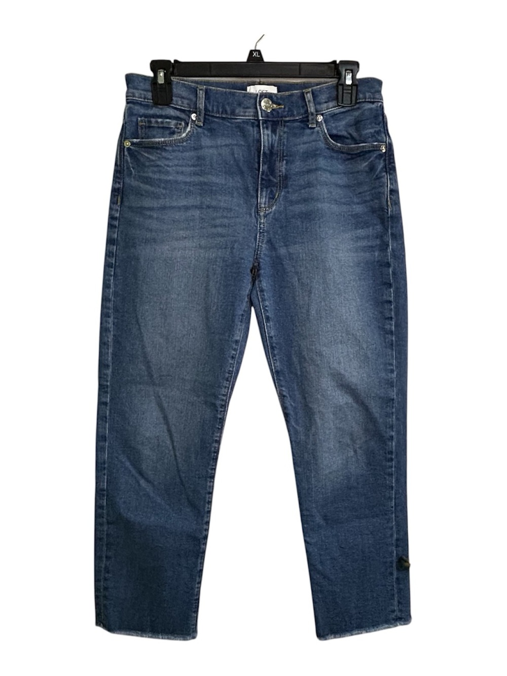 Loft Outlet Women’s Denim Jeans Straight Crop Blue Stretch Party Casual Sz 4